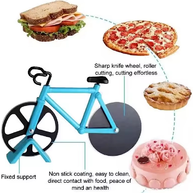 اسلایسر پیتزا طرح فانتزی دوچرخه