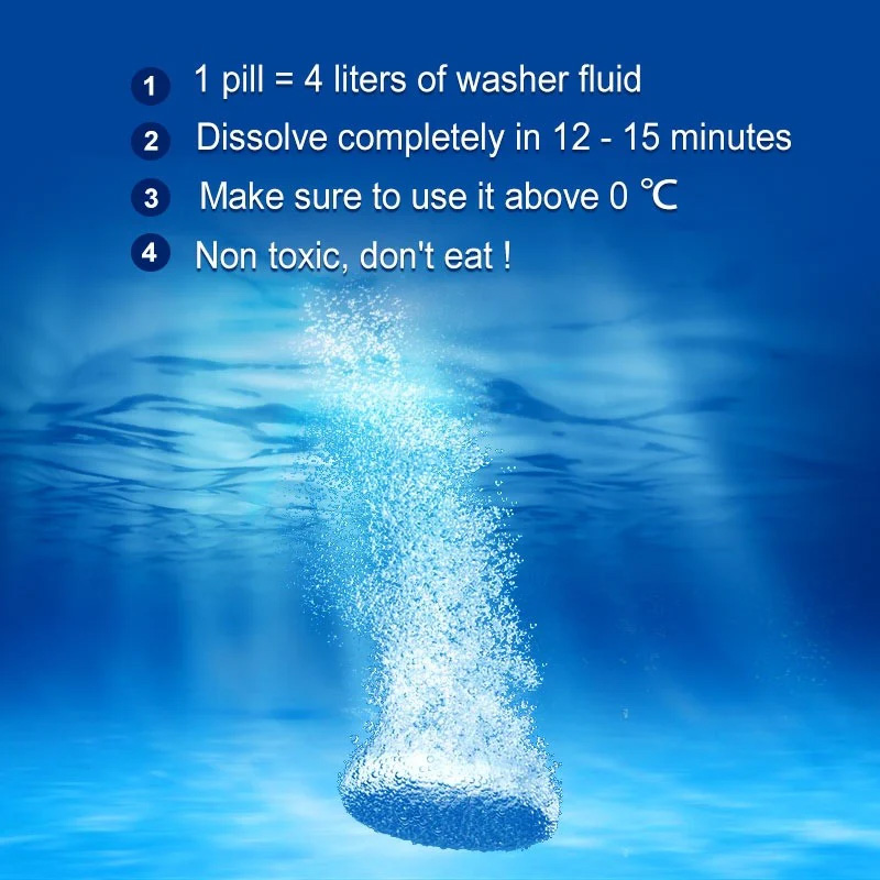 قرص شیشه شور خودرو مدل 1 در 4 لیتر