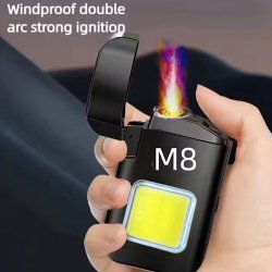 فندک شارژی المنتی چراغ دار